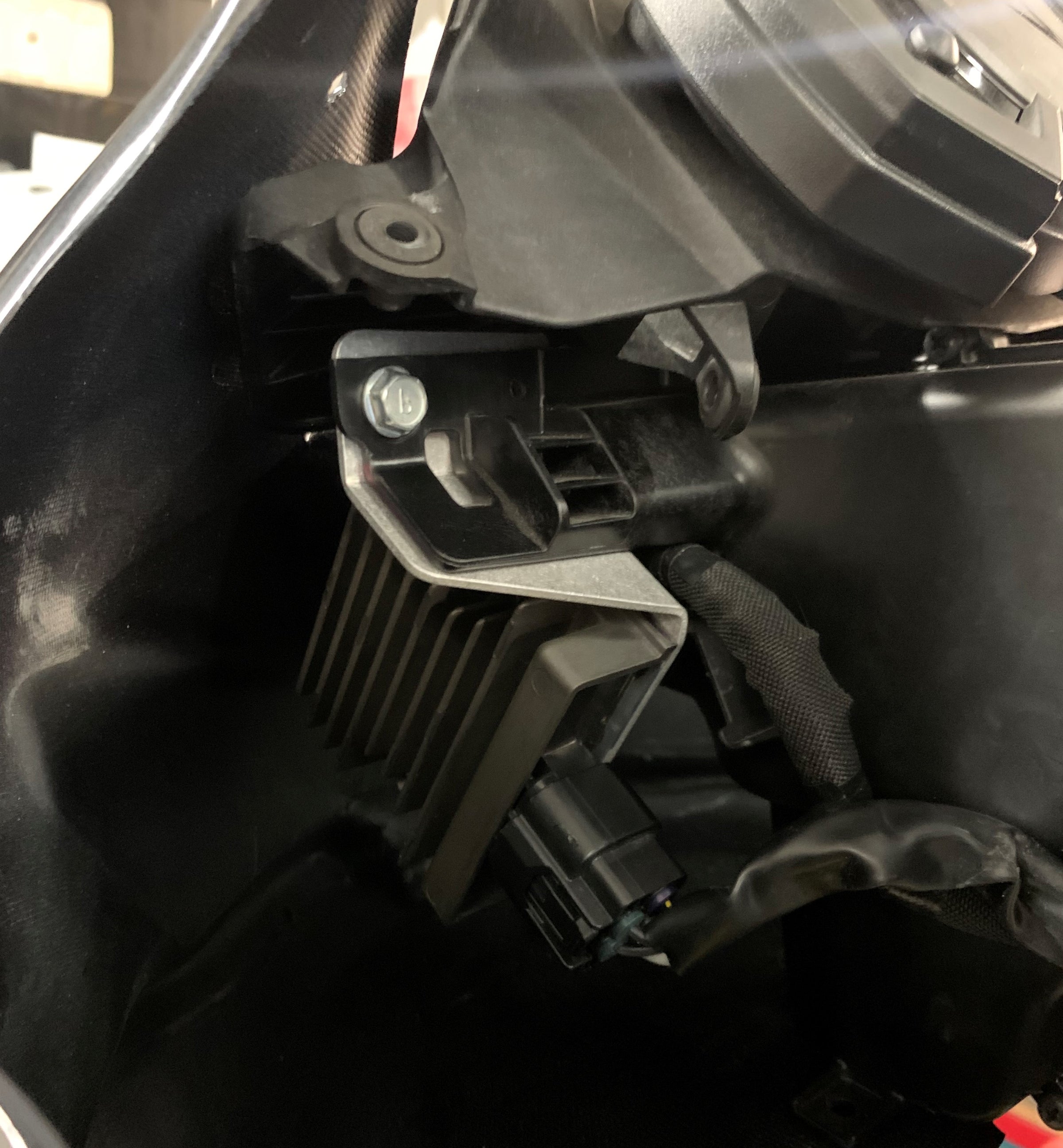 2019 2020 2021 Kawasaki ZX-6R Rectifier Relocation Bracket